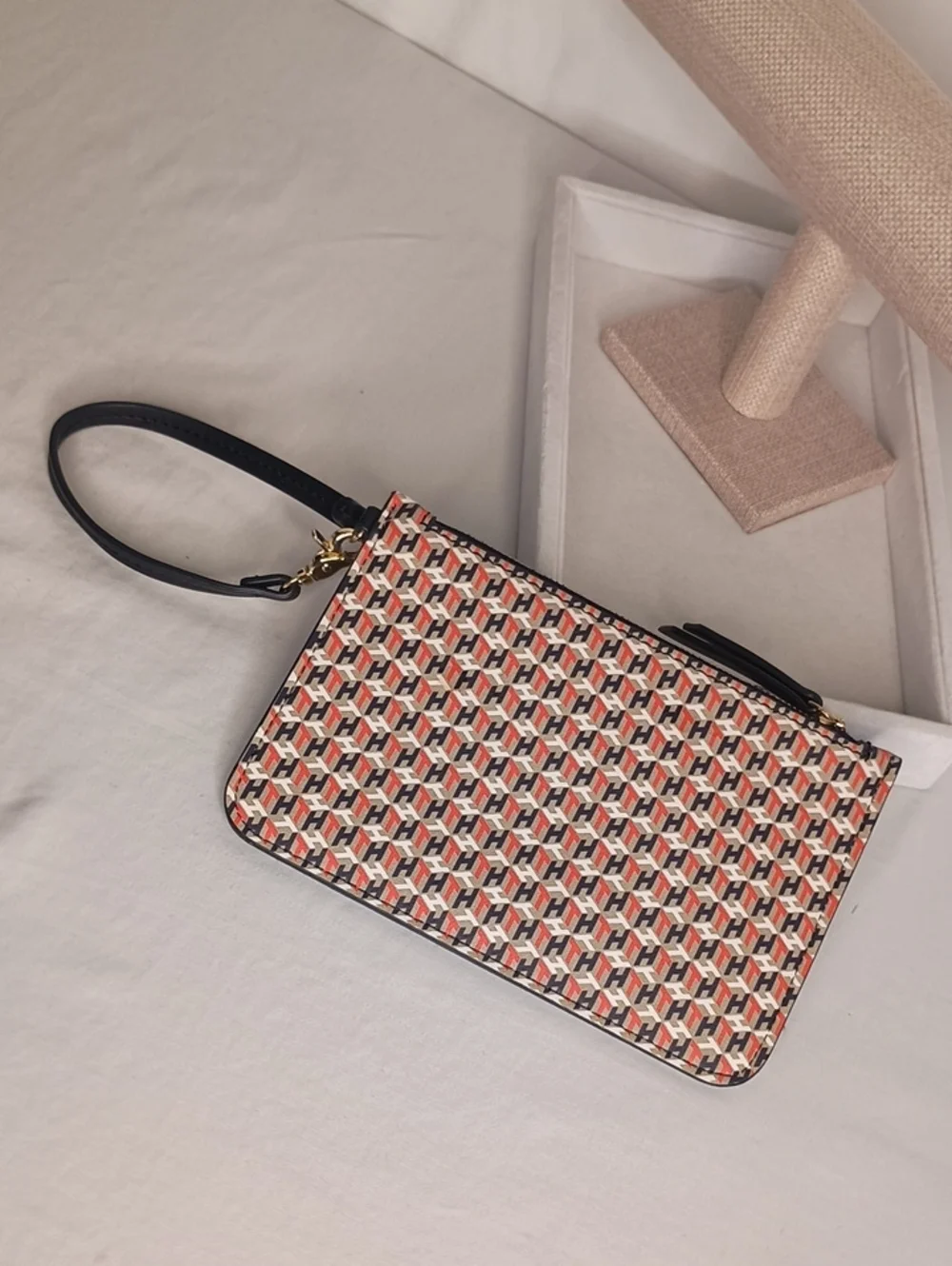 Tommy Hilfiger Monogram Wristlet Wallet Women's Coin Purse